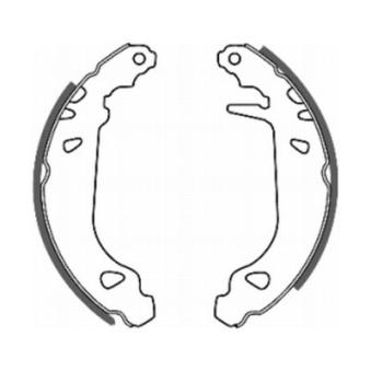 Jeu de mâchoires de frein ABE [C0P010ABE]