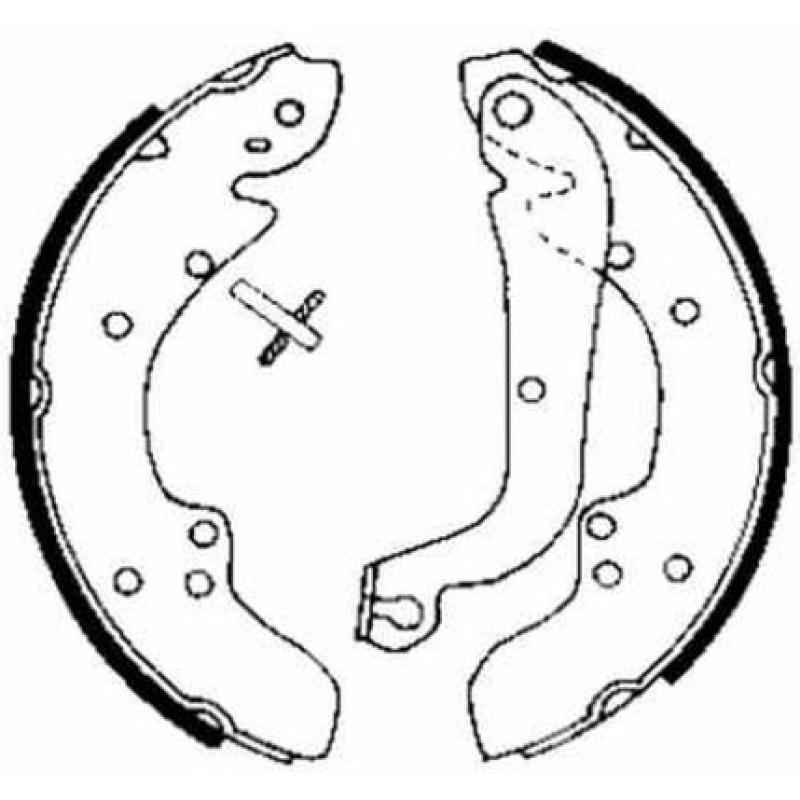 Jeu de mâchoires de frein ABE C0P020ABE - Visuel 1