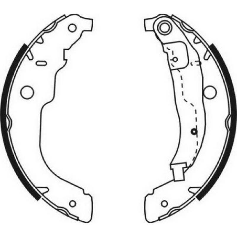 Jeu de mâchoires de frein ABE C0P033ABE - Visuel 2