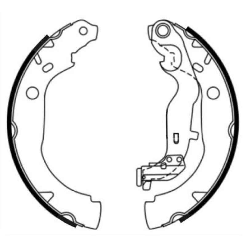 Jeu de mâchoires de frein ABE C0R033ABE - Visuel 1