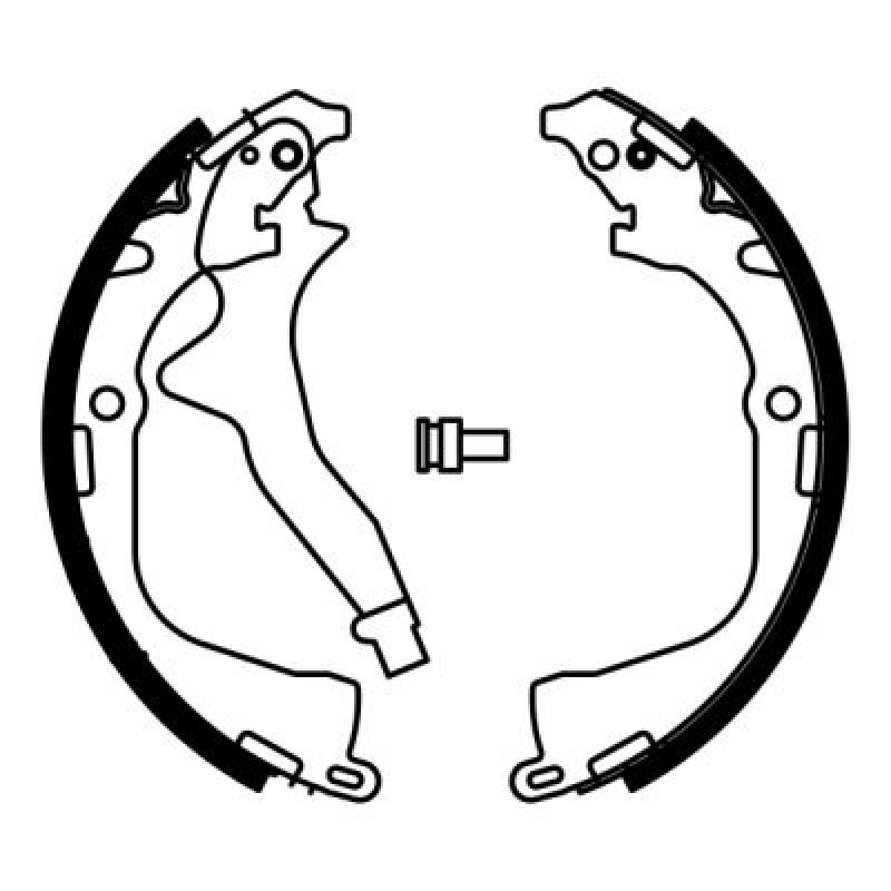 Jeu de mâchoires de frein ABE C0W023ABE - Visuel 1