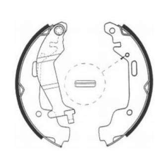 Jeu de mâchoires de frein ABE [C0X014ABE]