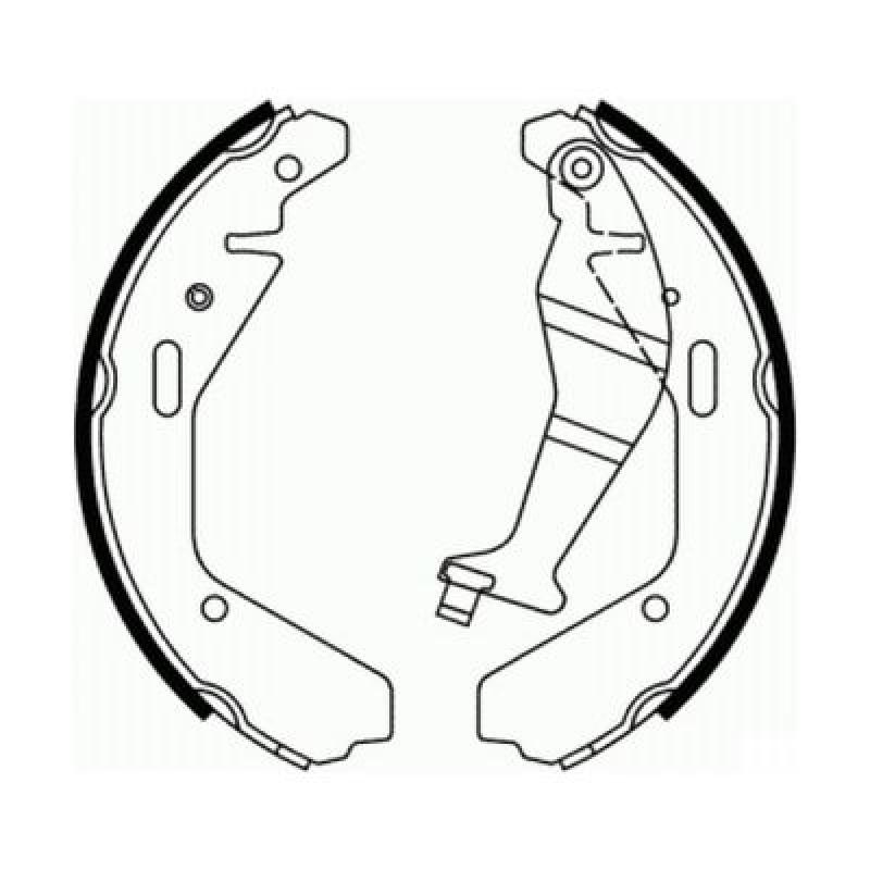 Jeu de mâchoires de frein ABE C0X018ABE - Visuel 2