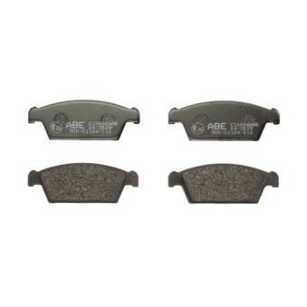 Jeu de 4 plaquettes de frein avant ABE C10006ABE pour DAEWOO TICO 0.8 - 52cv