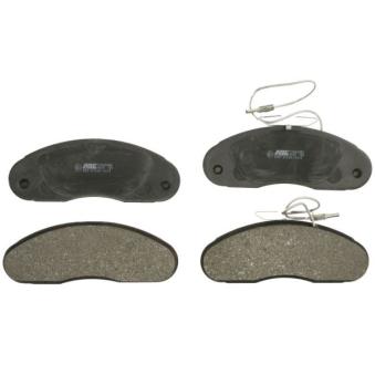 Jeu de 4 plaquettes de frein avant ABE [C11046ABE]