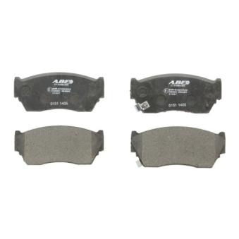 Jeu de 4 plaquettes de frein avant ABE C11048ABE pour DAEWOO REZZO 1.6 i - 90cv