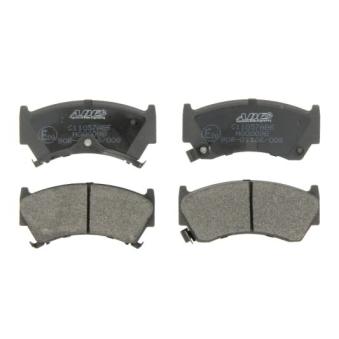 Jeu de 4 plaquettes de frein avant ABE C11057ABE pour NISSAN ALMERA 1.6 SLX - 90cv