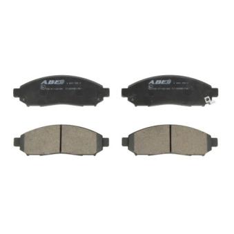 Jeu de 4 plaquettes de frein avant ABE [C11089ABE]