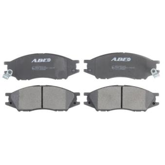 Jeu de 4 plaquettes de frein avant ABE C11100ABE pour NISSAN ALMERA 1.8 - 114cv