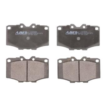 Jeu de 4 plaquettes de frein avant ABE C12036ABE pour TOYOTA HILUX 2.4 D - 79cv