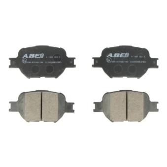 Jeu de 4 plaquettes de frein avant ABE C12092ABE pour OPEL CORSA 2.0 D-4D - 110cv