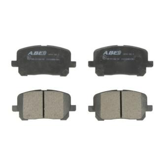 Jeu de 4 plaquettes de frein avant ABE [C12102ABE]