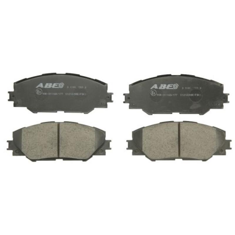 Jeu de 4 plaquettes de frein avant ABE C12122ABE - Visuel 1
