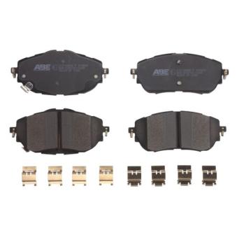 Jeu de 4 plaquettes de frein avant ABE OEM 0446502390