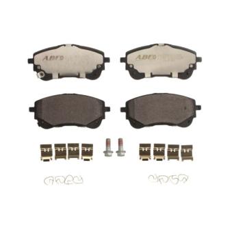 Jeu de 4 plaquettes de frein avant ABE [C12141ABE]