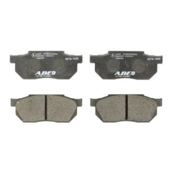 Jeu de 4 plaquettes de frein avant ABE [C14014ABE]