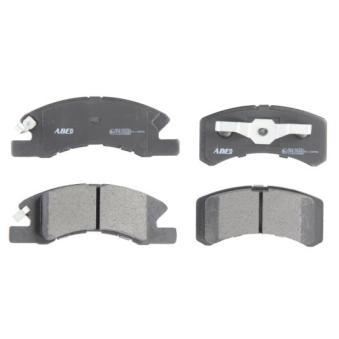 Jeu de 4 plaquettes de frein avant ABE [C16014ABE]