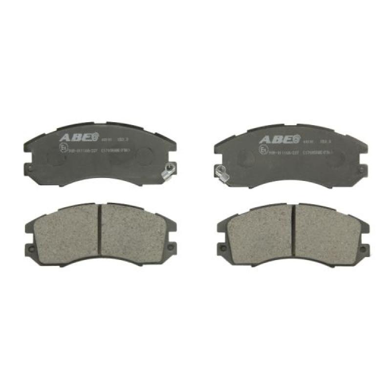 Jeu de 4 plaquettes de frein avant ABE C17005ABE - Visuel 2