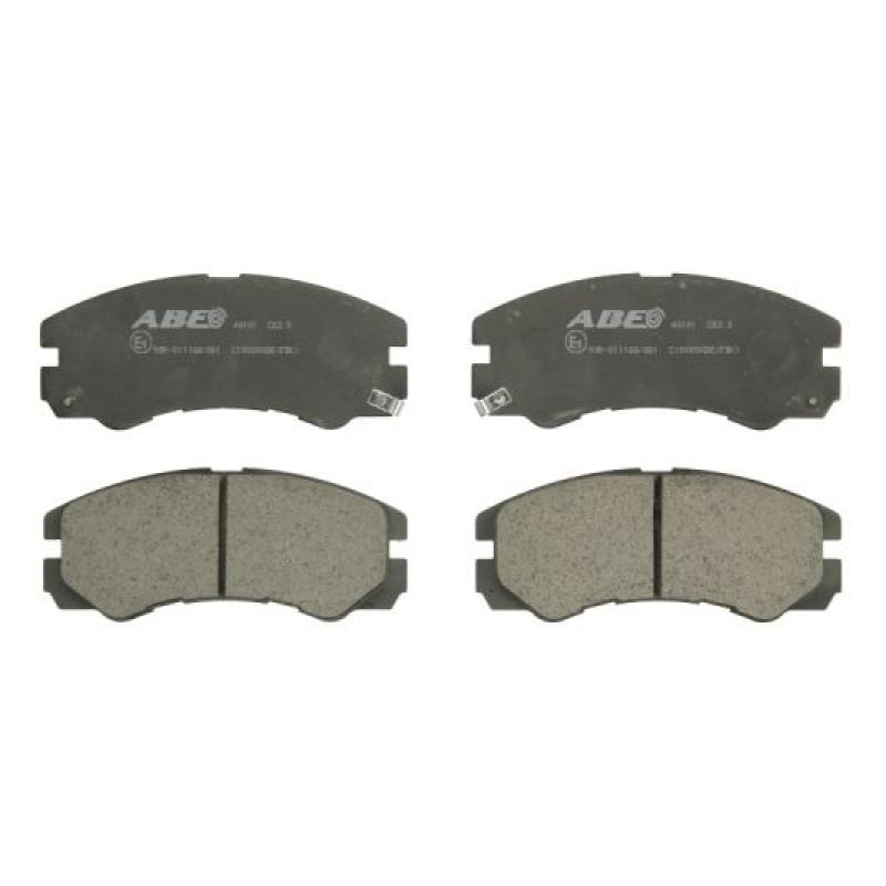 Jeu de 4 plaquettes de frein avant ABE C19009ABE - Visuel 2