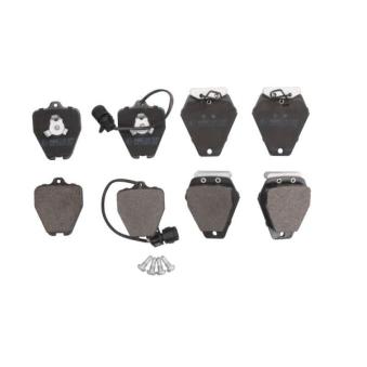 Jeu de 4 plaquettes de frein avant ABE C1A019ABE pour HONDA LOGO 3.7 - 230cv