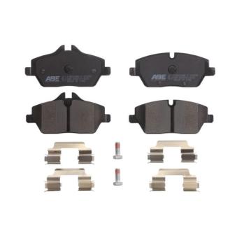 Jeu de 4 plaquettes de frein avant ABE OEM 34116767147