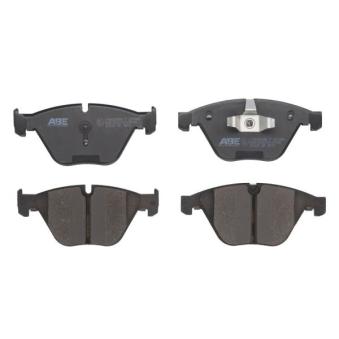 Jeu de 4 plaquettes de frein avant ABE OEM 34116780711