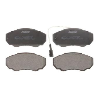 Jeu de 4 plaquettes de frein avant ABE C1C045ABE pour FIAT DUCATO 2.0 - 110cv