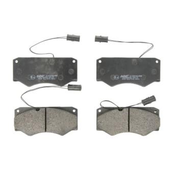 Jeu de 4 plaquettes de frein avant ABE C1E000ABE pour SKODA FELICIA 45-10 - 92cv