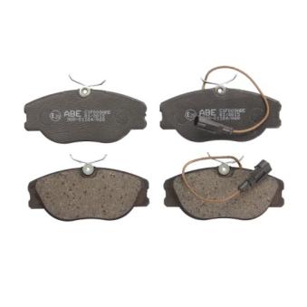 Jeu de 4 plaquettes de frein avant ABE OEM 9946227