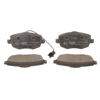 Jeu de 4 plaquettes de frein avant ABE OEM 77362359