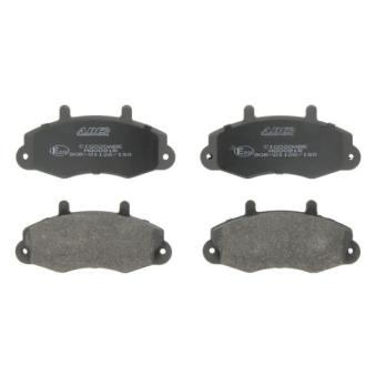 Jeu de 4 plaquettes de frein avant ABE C1G020ABE pour FORD TRANSIT 2.0 - 114cv