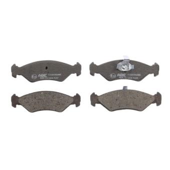 Jeu de 4 plaquettes de frein avant ABE [C1G026ABE]