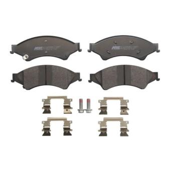 Jeu de 4 plaquettes de frein avant ABE OEM 1723538