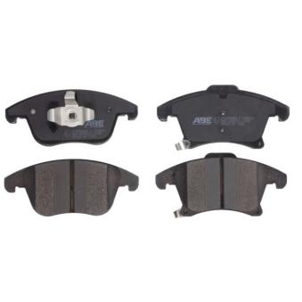 Jeu de 4 plaquettes de frein avant ABE OEM DG9C2K021RC