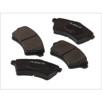 Jeu de 4 plaquettes de frein avant ABE OEM 181444