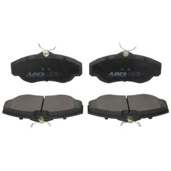 Jeu de 4 plaquettes de frein avant ABE C1I015ABE pour LAND ROVER DISCOVERY 2.5 Td5 4x4 - 139cv