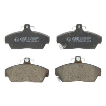 Jeu de 4 plaquettes de frein avant ABE OEM GBP90328AF