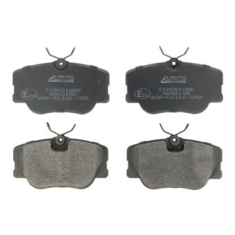 Jeu de 4 plaquettes de frein avant ABE C1M001ABE pour OPEL COMBO E 280 long - 193cv