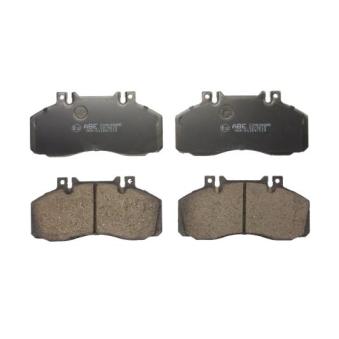 Jeu de 4 plaquettes de frein avant ABE OEM 0014201520