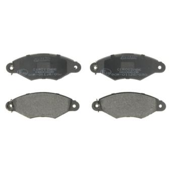 Jeu de 4 plaquettes de frein avant ABE C1R012ABE pour PEUGEOT 306 1.1 - 60cv