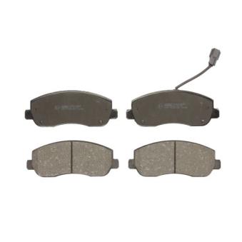 Jeu de 4 plaquettes de frein avant ABE C1R043ABE pour NISSAN NV400 2.3 DCI - 146cv