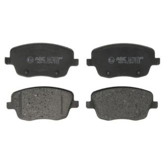 Jeu de 4 plaquettes de frein avant ABE [C1T007ABE]