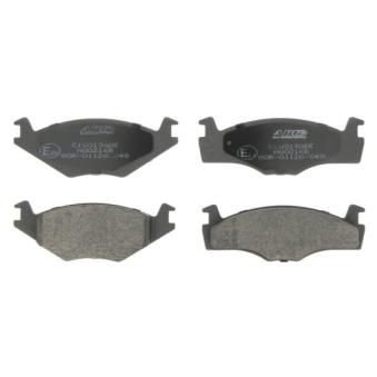 Jeu de 4 plaquettes de frein avant ABE C1W013ABE pour CHEVROLET NUBIRA 100 1.6 - 100cv