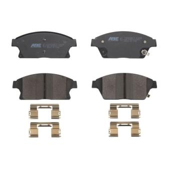 Jeu de 4 plaquettes de frein avant ABE OEM 13301234