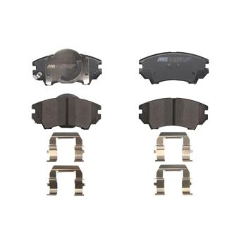 Jeu de 4 plaquettes de frein avant ABE OEM 95514526