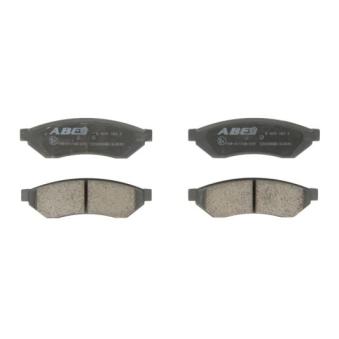 Jeu de 4 plaquettes de frein arrière ABE [C20005ABE]
