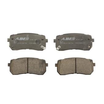 Jeu de 4 plaquettes de frein arrière ABE C20310ABE pour SUZUKI GRAND VITARA 3.0 V6 CRDi - 239cv