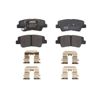 Jeu de 4 plaquettes de frein arrière ABE OEM 583023KA31