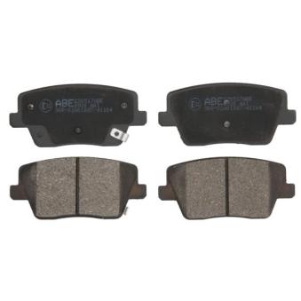 Jeu de 4 plaquettes de frein arrière ABE C20517ABE pour BMW X3 1.6 CRDi - 110cv