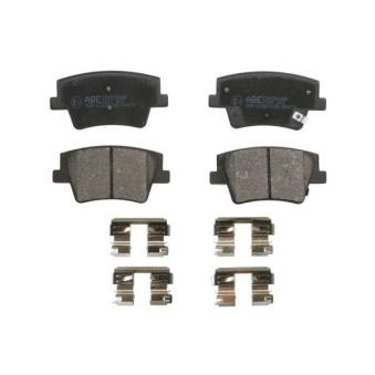 Jeu de 4 plaquettes de frein arrière ABE OEM 58302S1A70